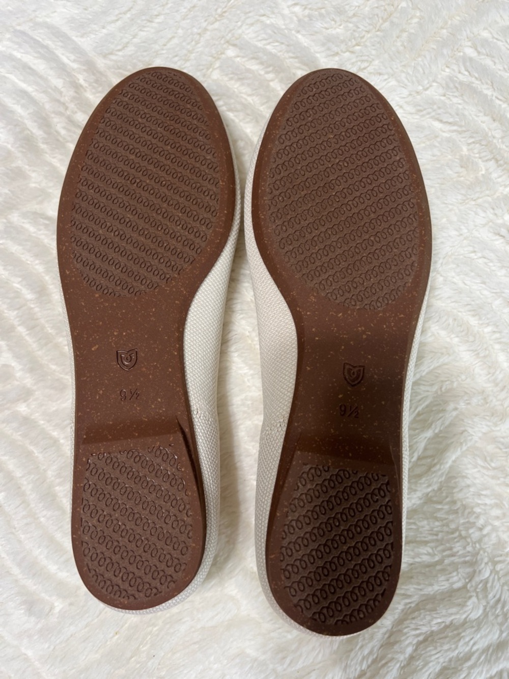 Rothy’s The Ballet Flat Gardenia Ivory Bow Knit Flats Size 9.5 - Picture 5 of 11